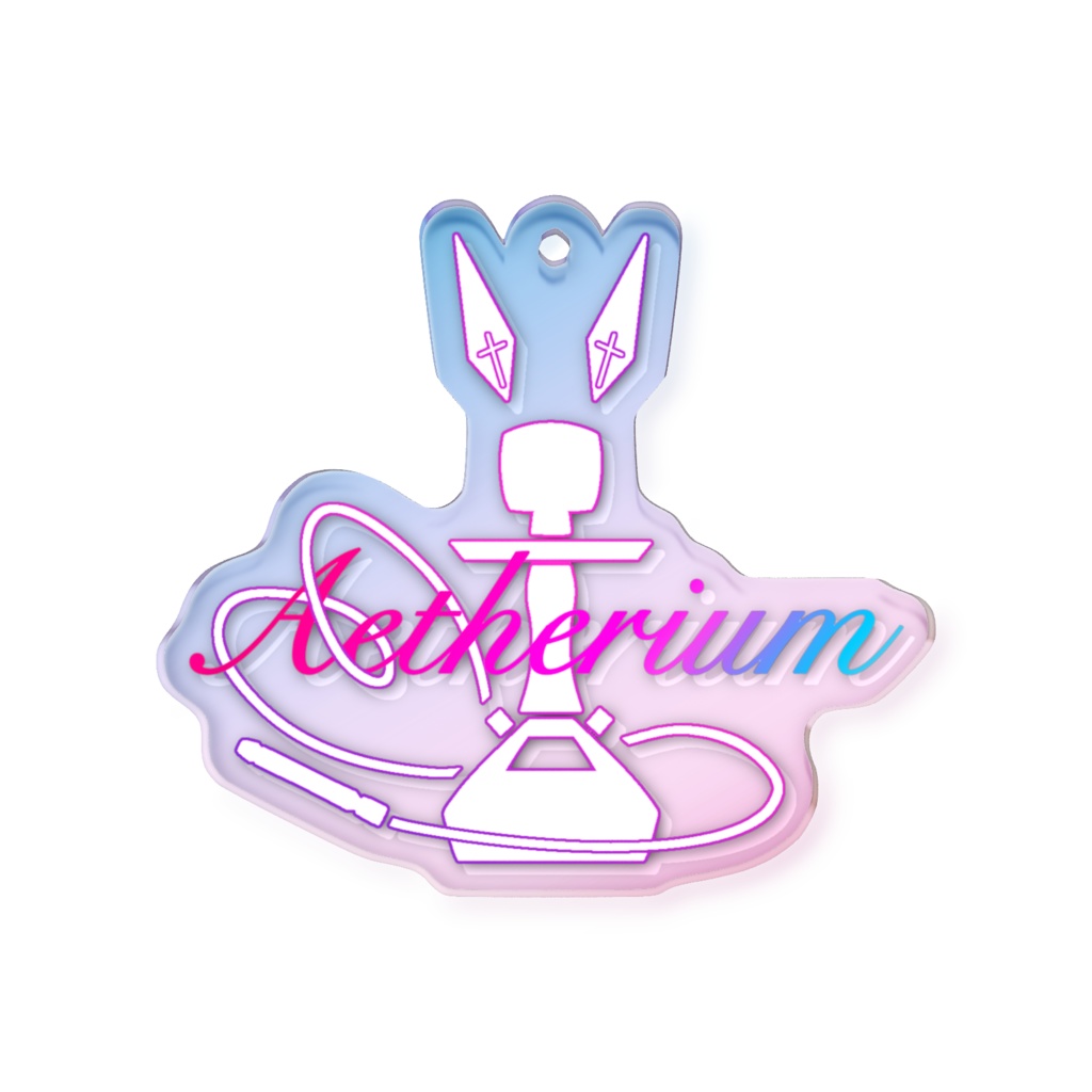 Aetheriumロゴオーロラアクリルキーホルダー