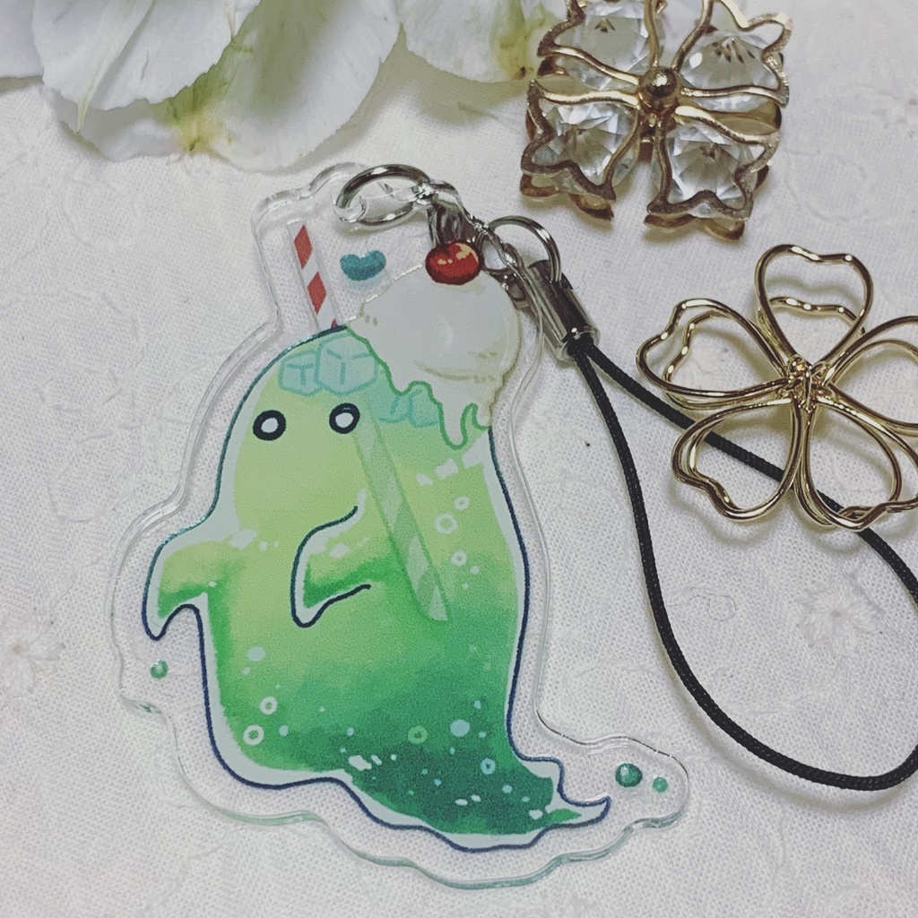 クリームソーダおばけアクキー