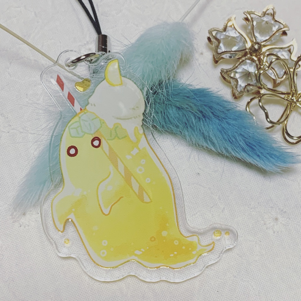 クリームソーダおばけアクキー