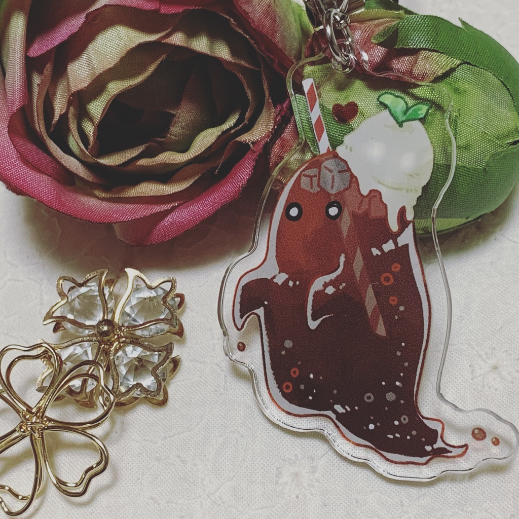 クリームソーダおばけアクキー