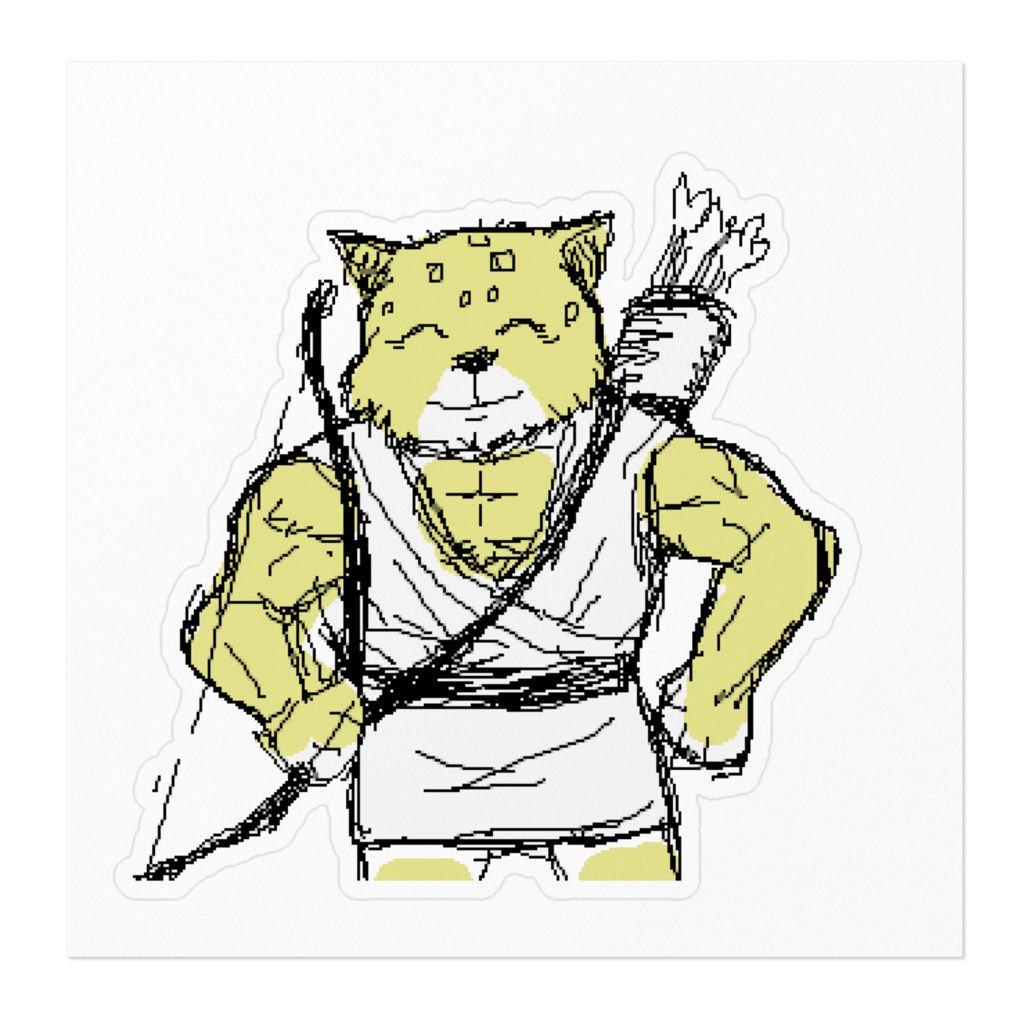 にこにこチーターくんステッカー