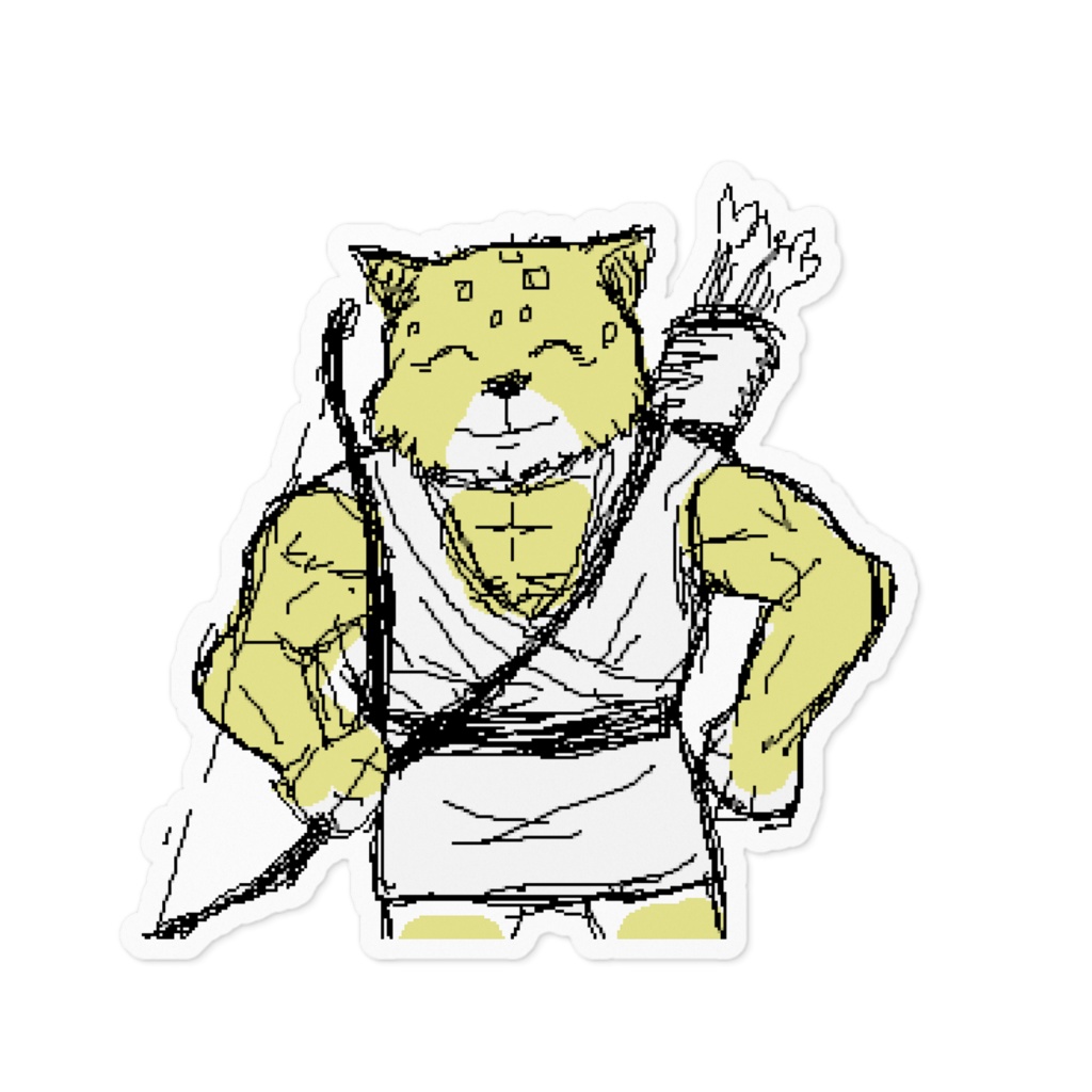 にこにこチーターくんステッカー