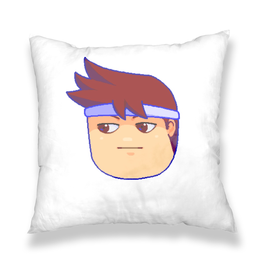 Zzz.../バーチャルいい顔面【両面クッションカバー】
