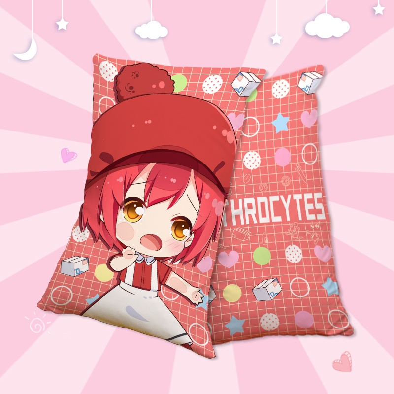 はたらく細胞 赤血球 抱き枕 ぬいぐるみ クッション(33*55cm)