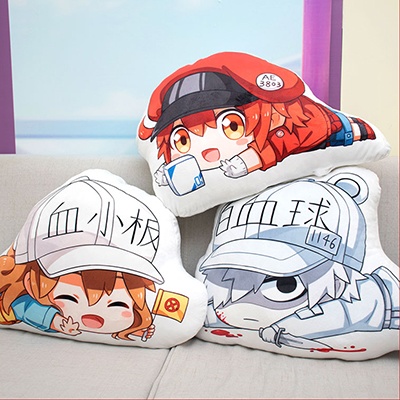 はたらく細胞 血小板 赤血球 白血球 抱き枕 ぬいぐるみ クッション(35*50cm)
