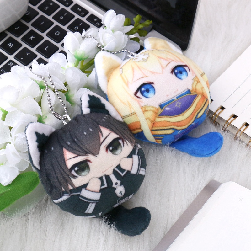 ソードアート・オンライン 結城明日奈 アスナ アリス・ツーベルク ユウイ キリト 桐ヶ谷和人 アドミニストレータ ぬいぐるみ キーホルダー