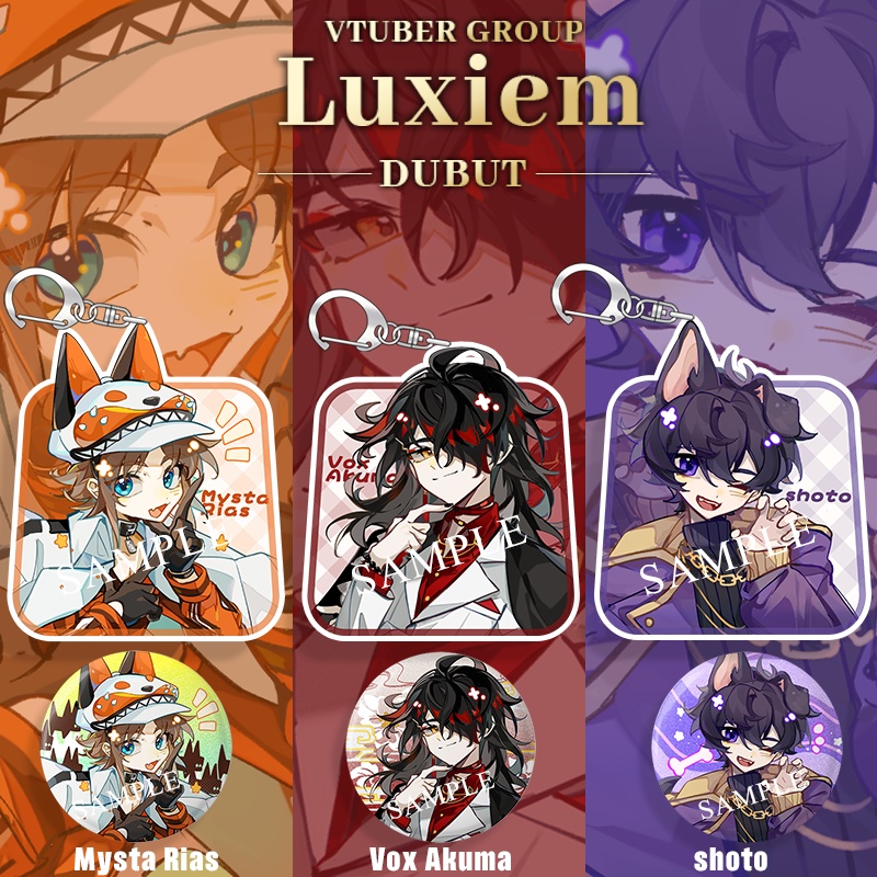 Luxiem ミスタ・リアス アクリルスタンド 缶バッジ