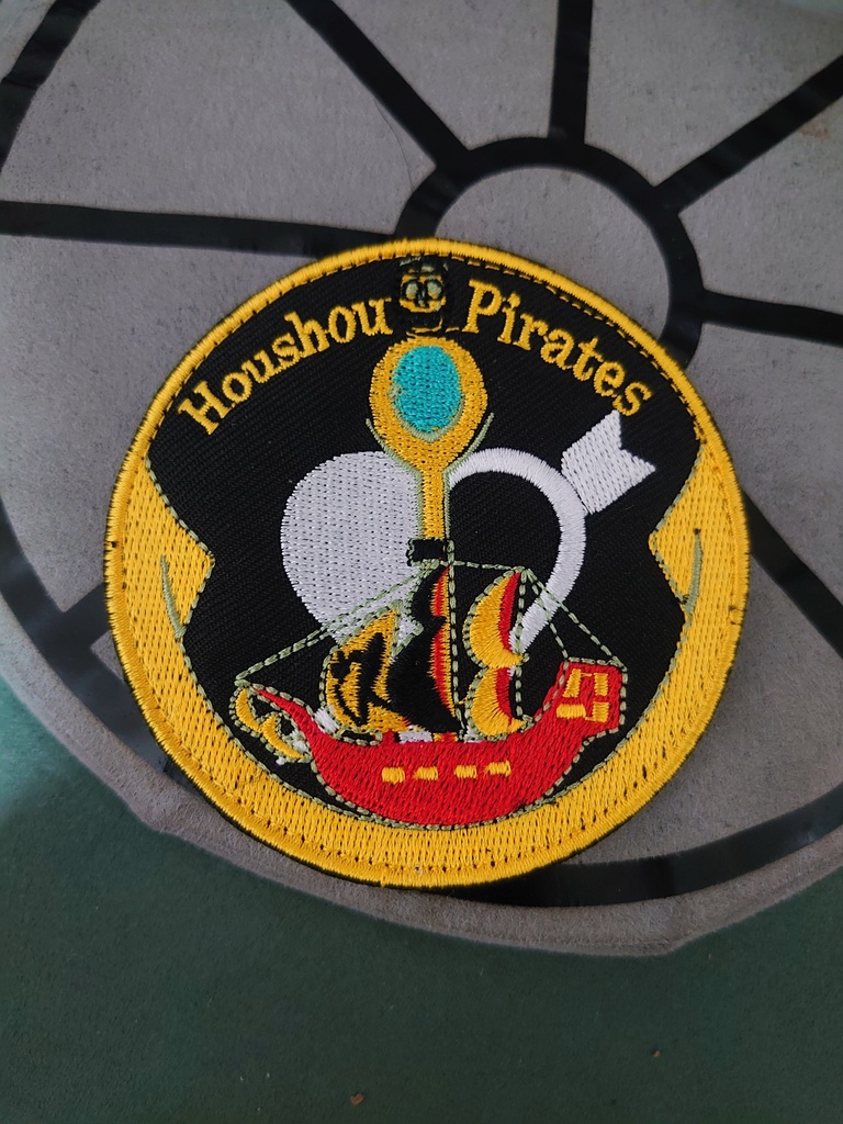 8cm circular patch HOLOLIVE 3rd Houshou Marine 宝鐘マリン 丘比重工QBHeavyindustry  BOOTH