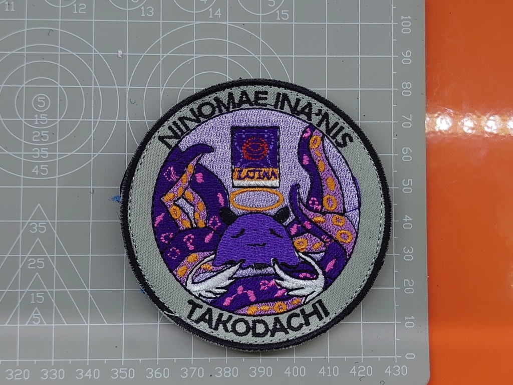 8cm circular patch "HoloLiveEN Mascot" "VER. 2"