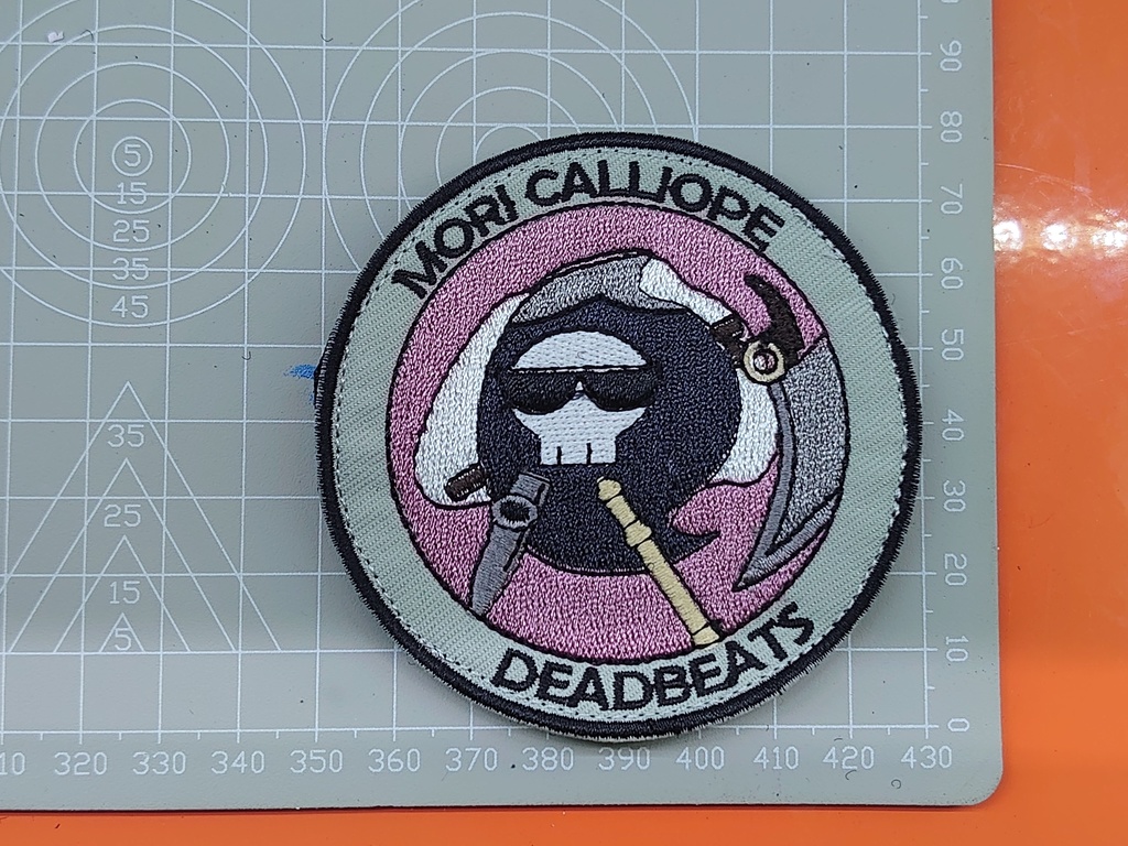 8cm circular patch "HoloLiveEN Mascot" "VER. 2"