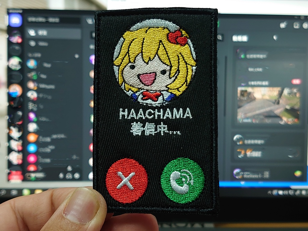 Rectangular Patch HOLOLIVE 1st "HAACHAMA Calling out" HAACHAMA Patch Akai Haato / Haachama