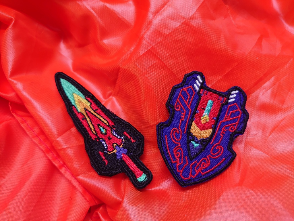 Patch HoloLiveEN Mascot " Sword " & " Shield " - Takanashi Kiara