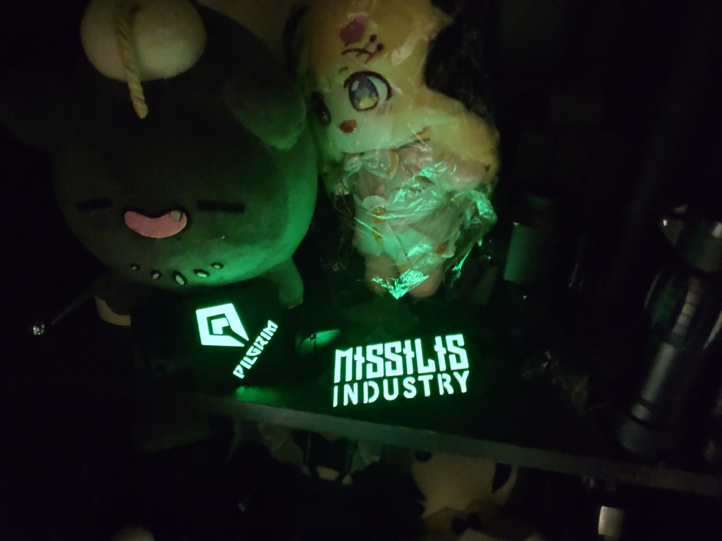 Noctilucous Patch 勝利の女神:NIKKE Corporate logo Noctilucous Tactical Rubber Hook Patchワッペン(夜光)