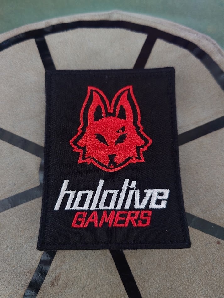 Rectangular Patch "HoloLive GAMERS " - Shirakami Fubuki , Ookami Mio , Nekomata Okayu , Inugami Korone