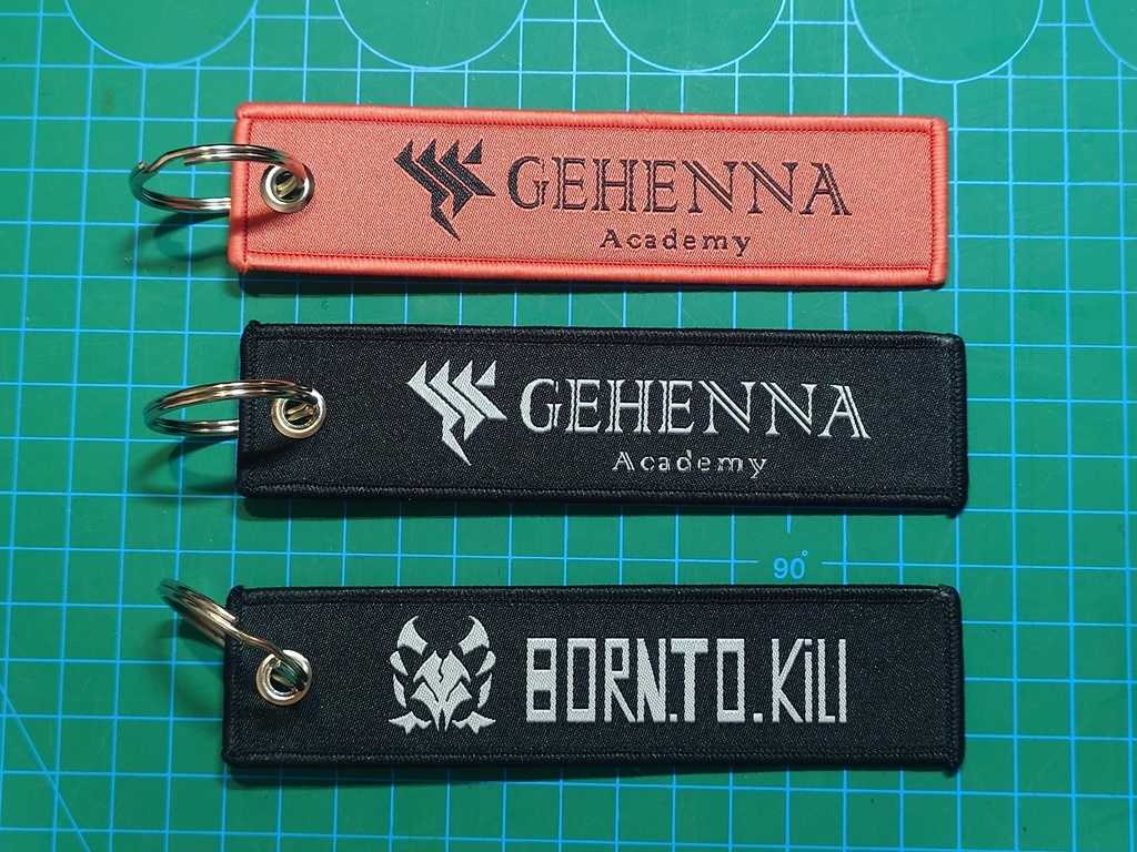 Blue Archive 蔚藍檔案 13x3cm Embroidery pendant =3=