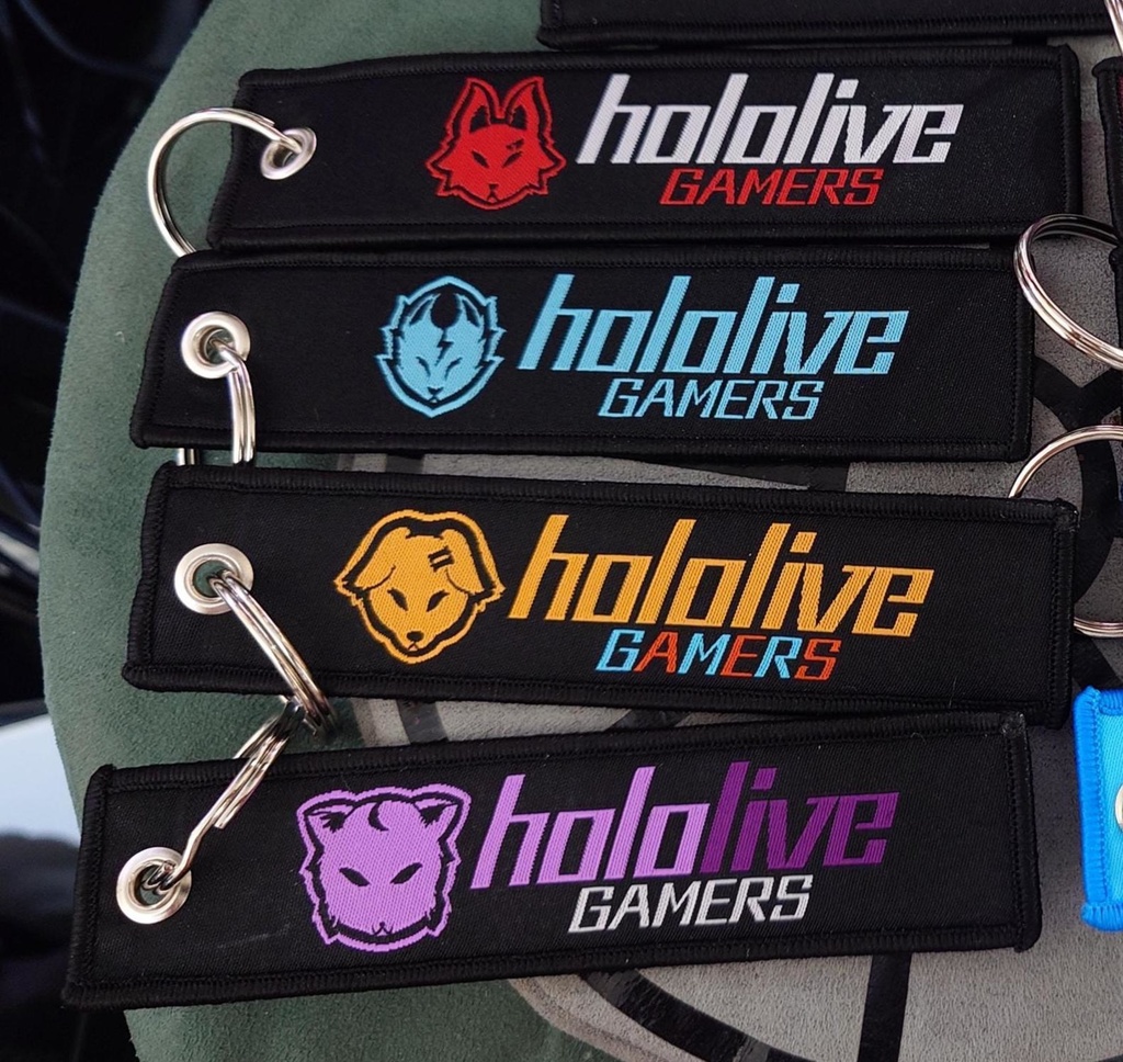 HoloLive GAMERS 13x3cm Embroidery pendant =1=