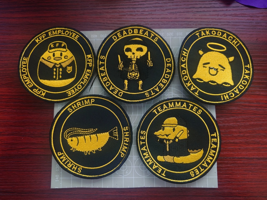 80mm patch "HoloLiveEN MYTH" fans =2=