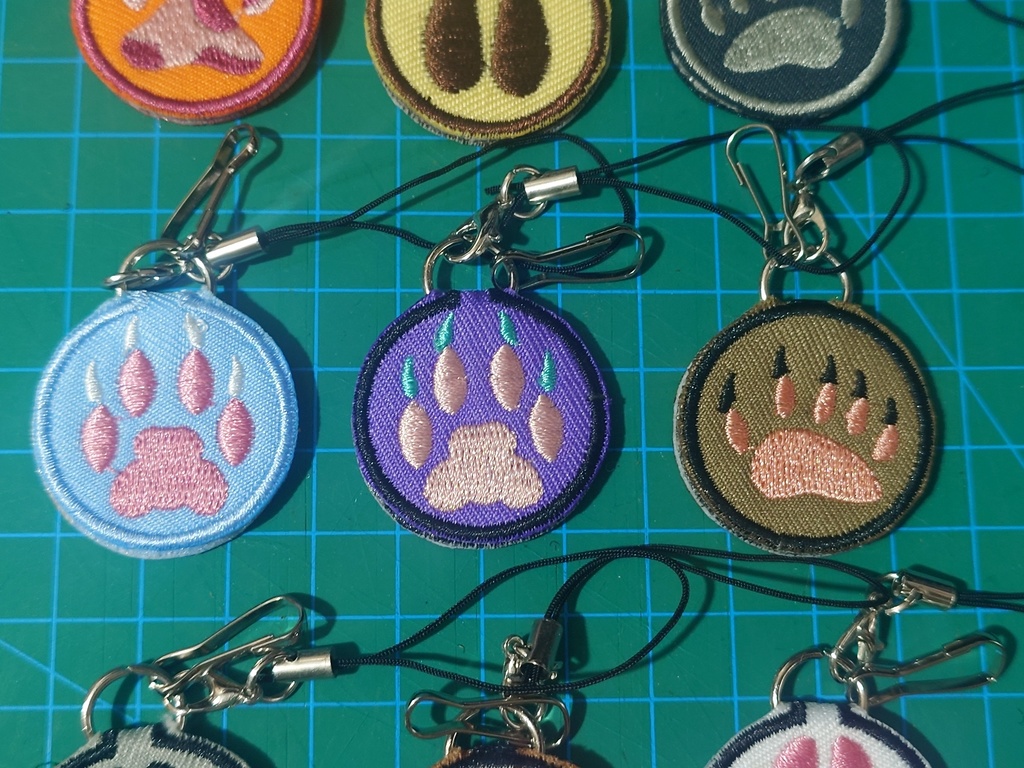 Furry Digital Pads Embroidery pendant =1=