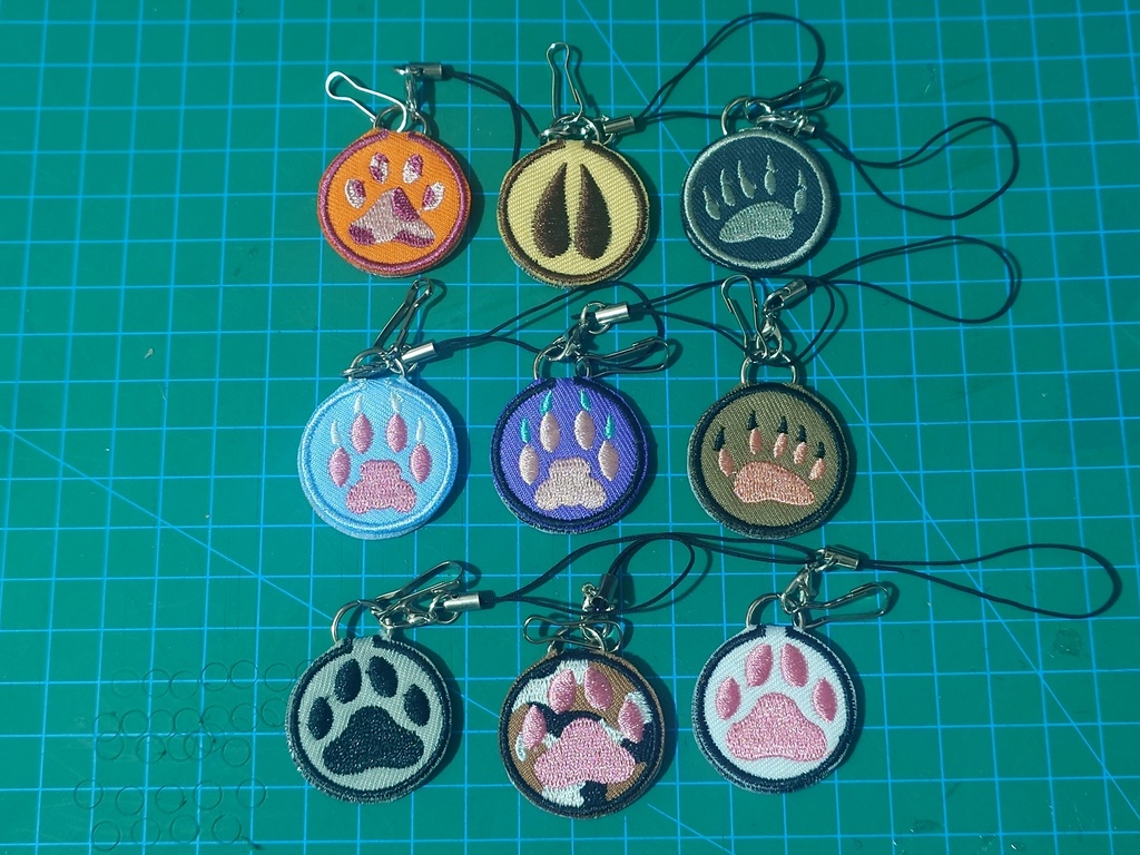 Furry Digital Pads Embroidery pendant =1=