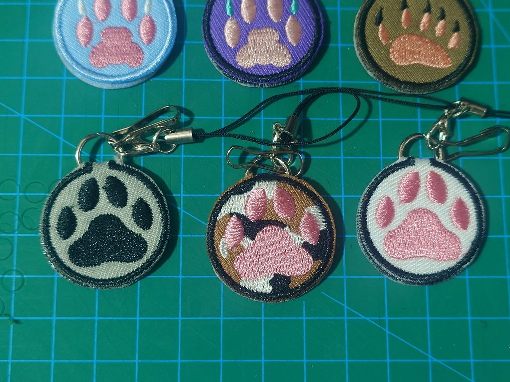 Furry Digital Pads Embroidery pendant =1=