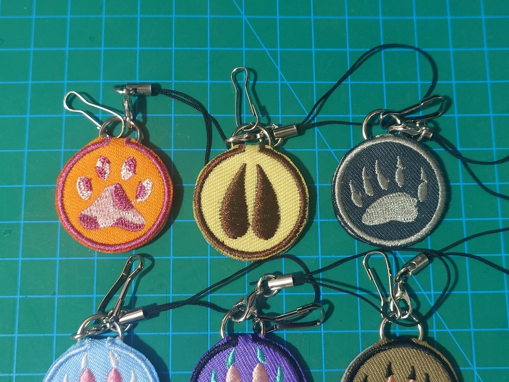 Furry Digital Pads Embroidery pendant =1=