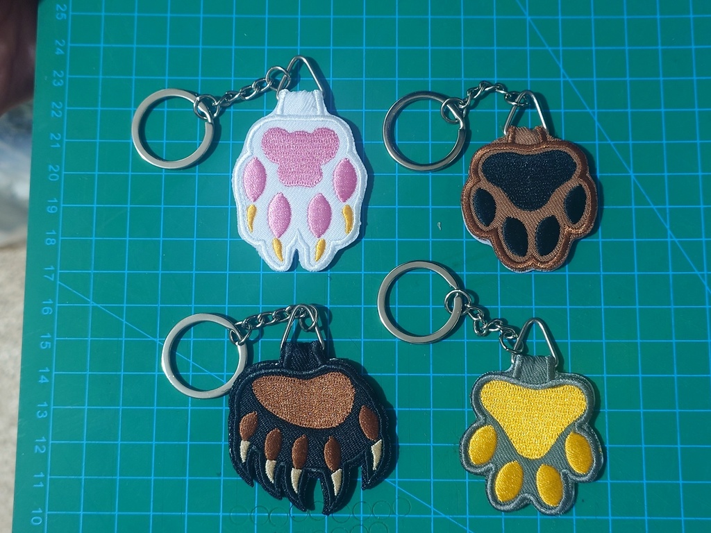 Furry Digital Pads Embroidery pendant =2=