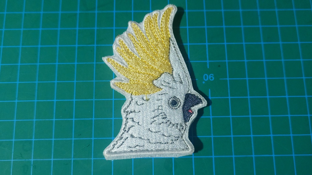 Patch オウム Parrot and Nautilus (1)