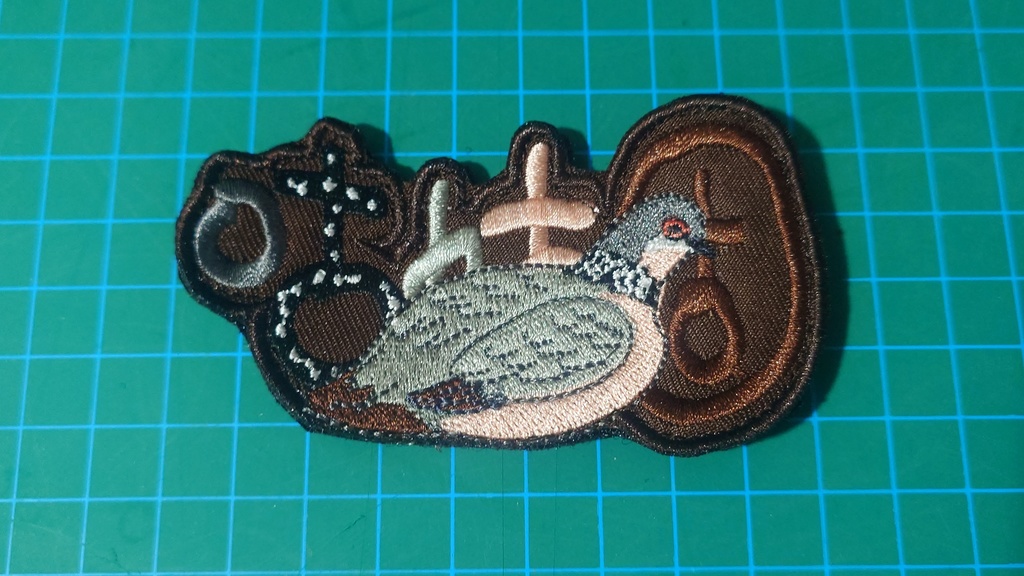 Patch オウム Parrot and Nautilus (1)