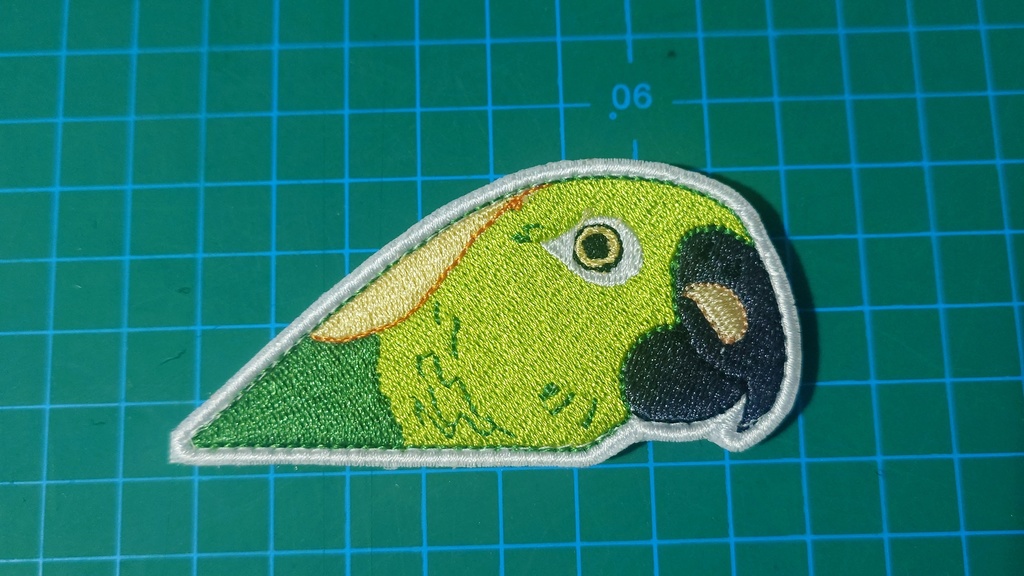 Patch オウム Parrot and Nautilus (1)
