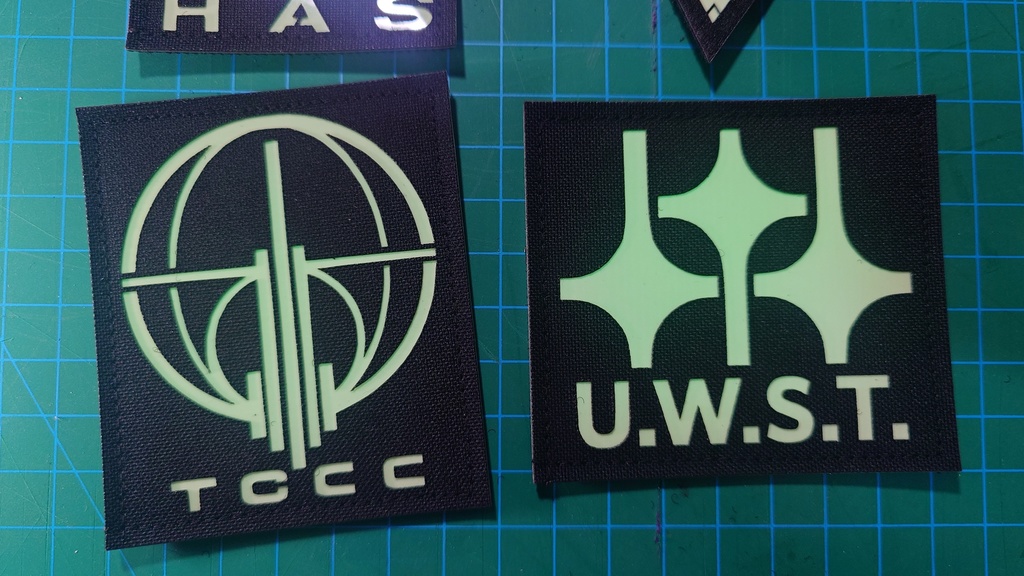 Noctilucous Patch アークナイツ エンドフィールド LOGO Noctilucous Tactical Rubber Hook Patch =1=