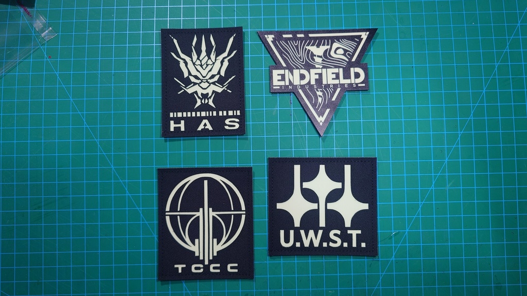 Noctilucous Patch アークナイツ エンドフィールド LOGO Noctilucous Tactical Rubber Hook  Patch =1=