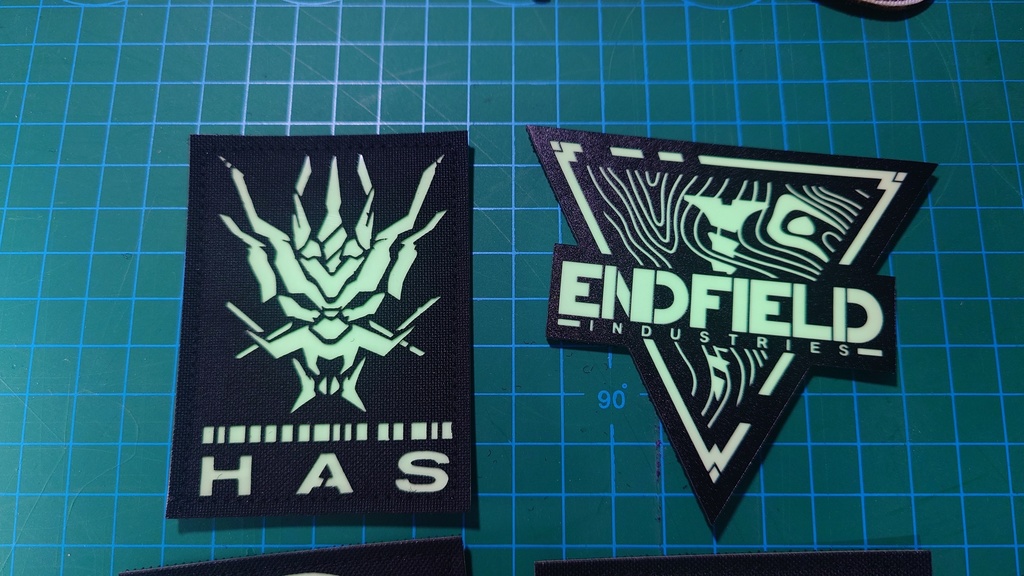 Noctilucous Patch アークナイツ エンドフィールド LOGO Noctilucous Tactical Rubber Hook Patch =1=