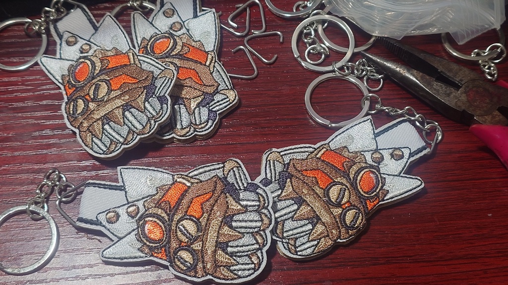 HOLOLIVE EN 4 hololive Justice" Gigi Murin " gloves Embroidery pendant 