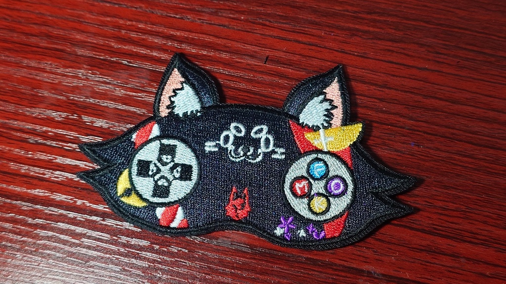 HOLOLIVE GAMERS "Ookami Mio" Ookami Mio Game controller Patch