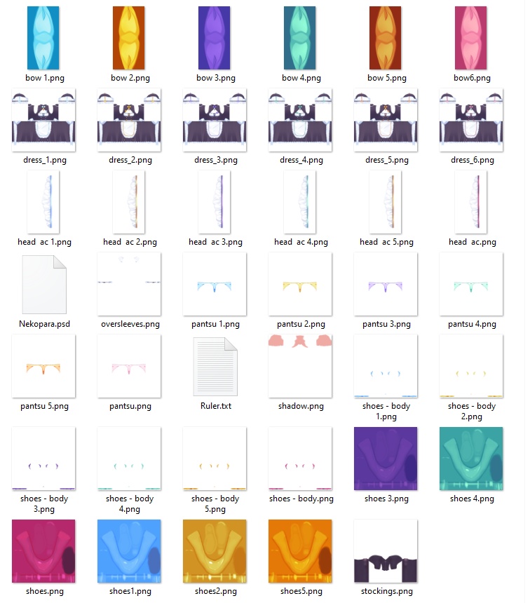 【VRoid】 Nekopara Maid Set cosplay