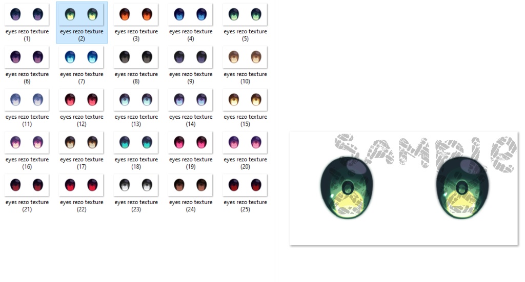 Vroid Eyes Texture