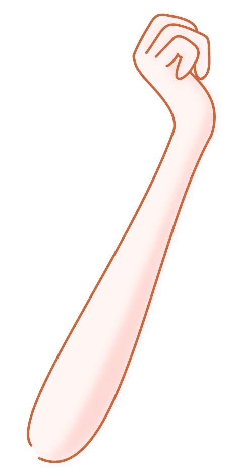 イラスト用素材～頬杖～
