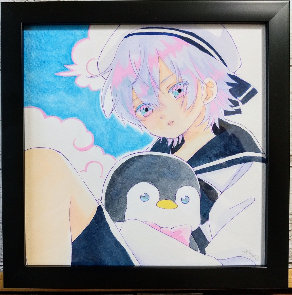 額装原画「セーラー少年」