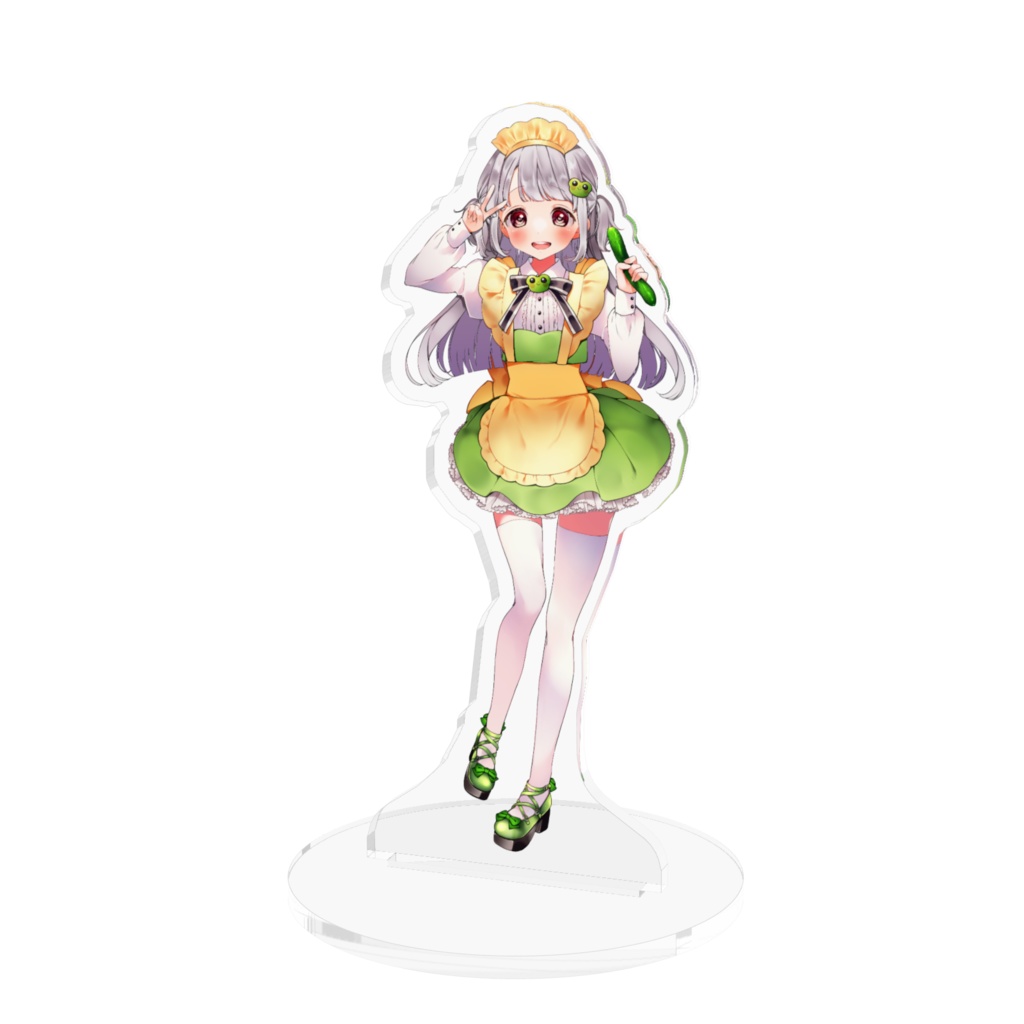 逢坂きゅうり。初期立ち絵ｱｸﾘﾙｽﾀﾝﾄﾞ