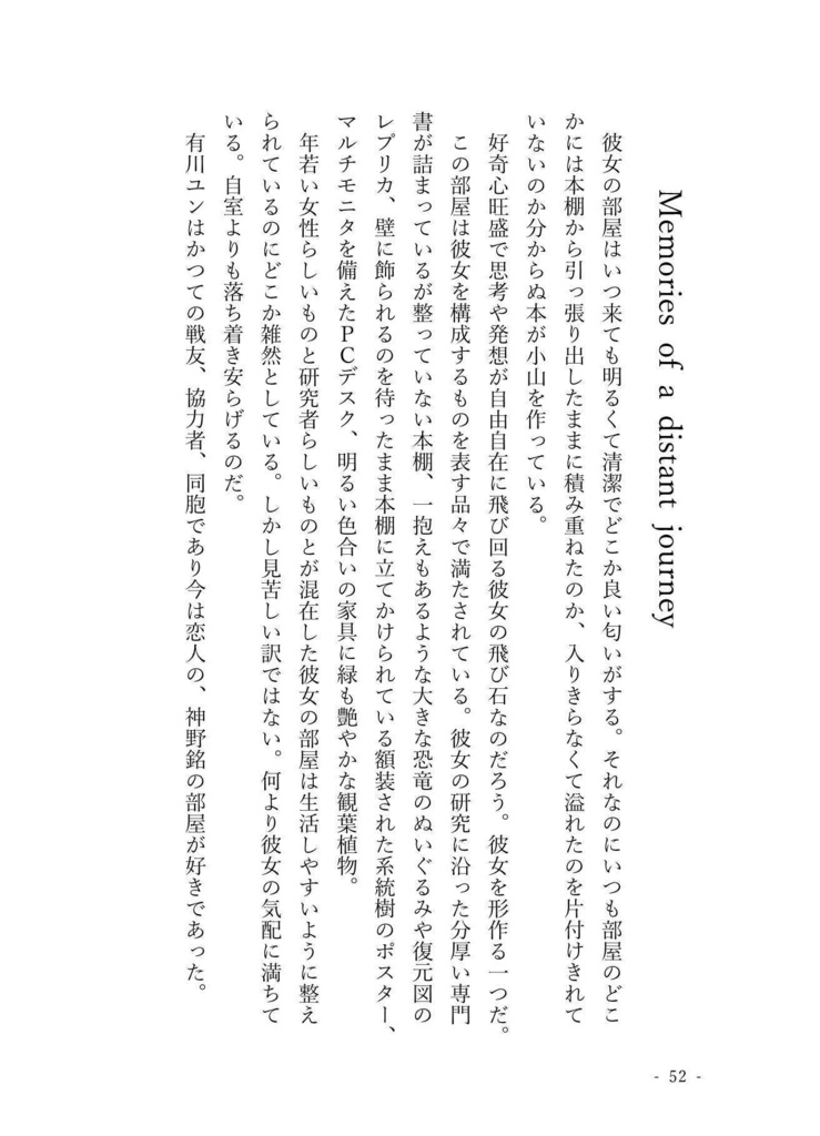 Memories of a distant journey