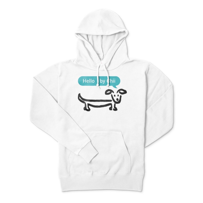 Hello by Chiiワンちゃんロゴパーカー
