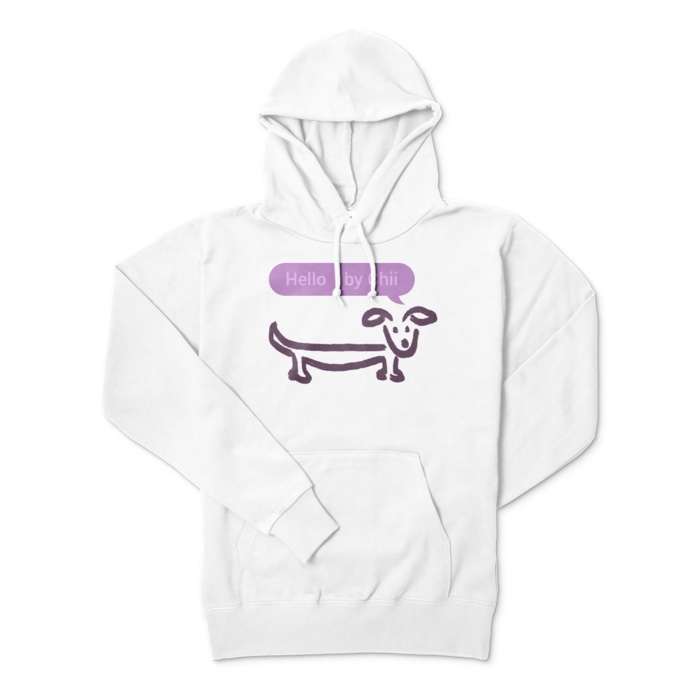 Hello by Chiiワンちゃんロゴパーカー