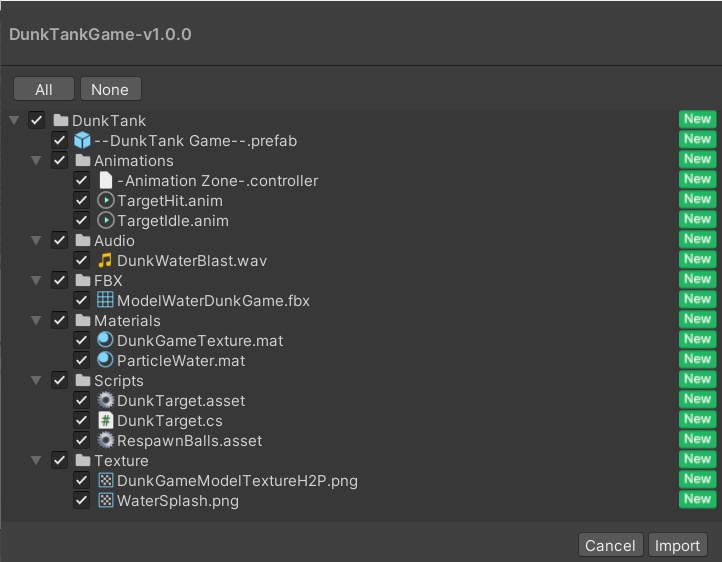 3Dモデル - 的当てゲーム Dunk Tank Game 【VRCSDK3】 - Udon用ギミック
