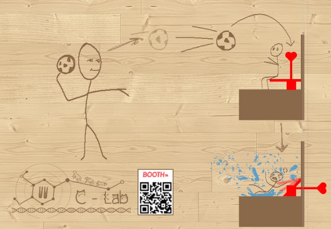 3Dモデル - 的当てゲーム Dunk Tank Game 【VRCSDK3】 - Udon用ギミック