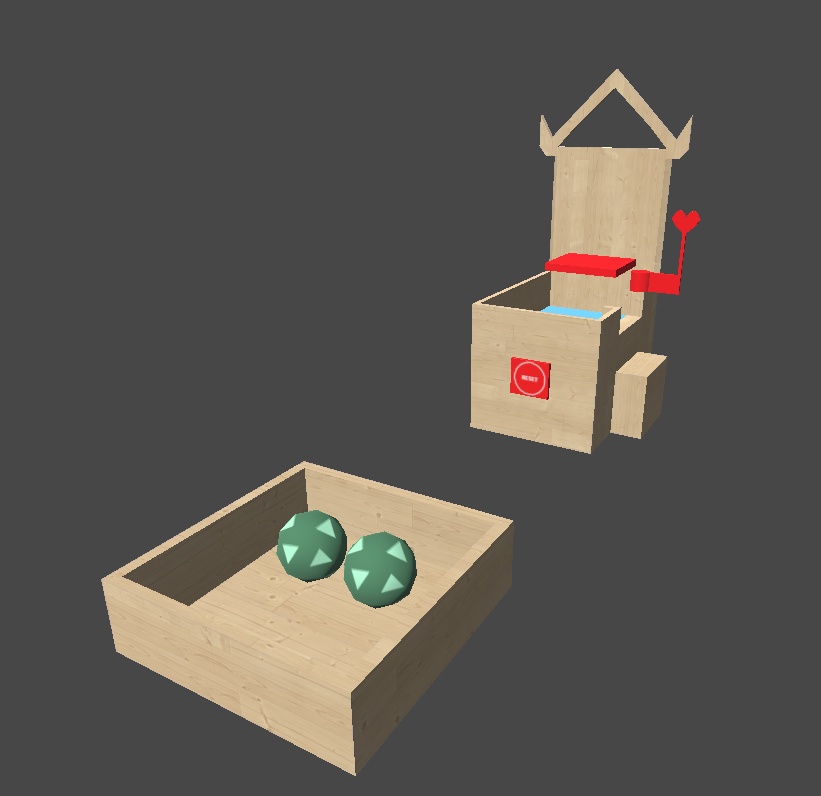 3Dモデル - 的当てゲーム Dunk Tank Game 【VRCSDK3】 - Udon用ギミック
