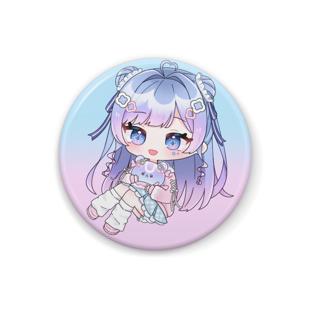 海月くらげSDイラスト缶バッジ