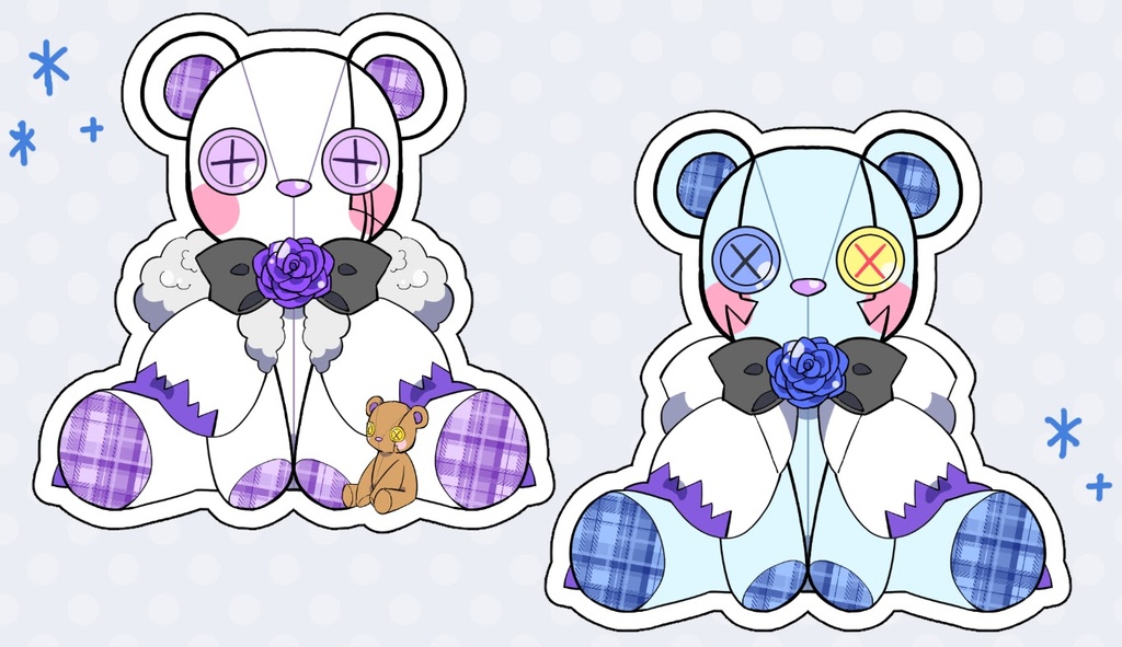 くまモチーフアクリルキーホルダー