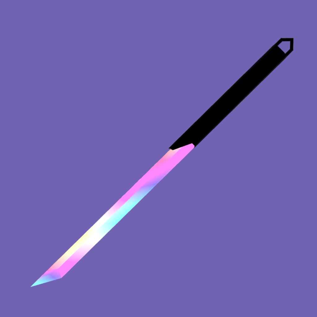 Obsidian quartz (One-handed sword) - VRChat