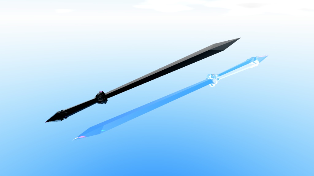 Diamond edge / Obsidian edge - dual swords