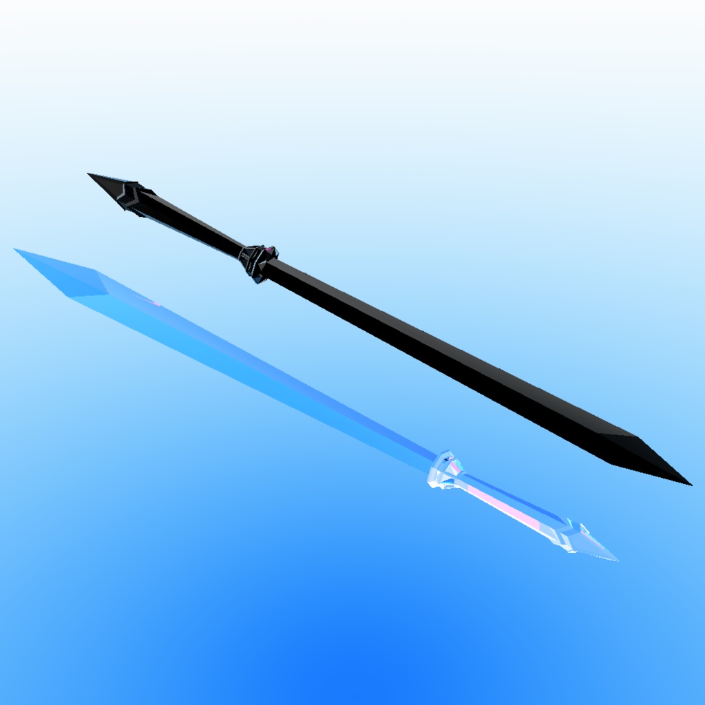 Diamond edge / Obsidian edge - dual swords